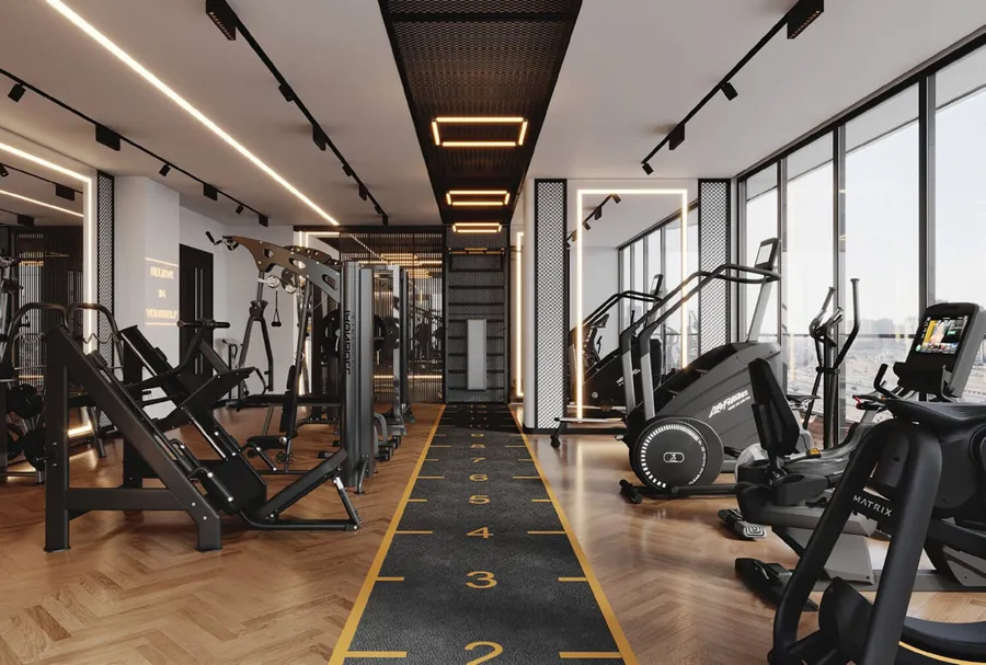 Gym  at Electra Acube.