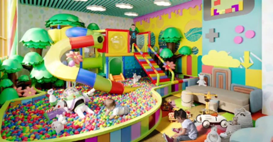 Outdoor & Indoor Children Play Area at Electra Acube.