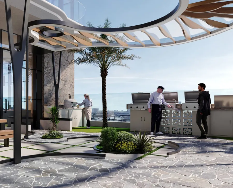 Bbq Area at Electra Acube.