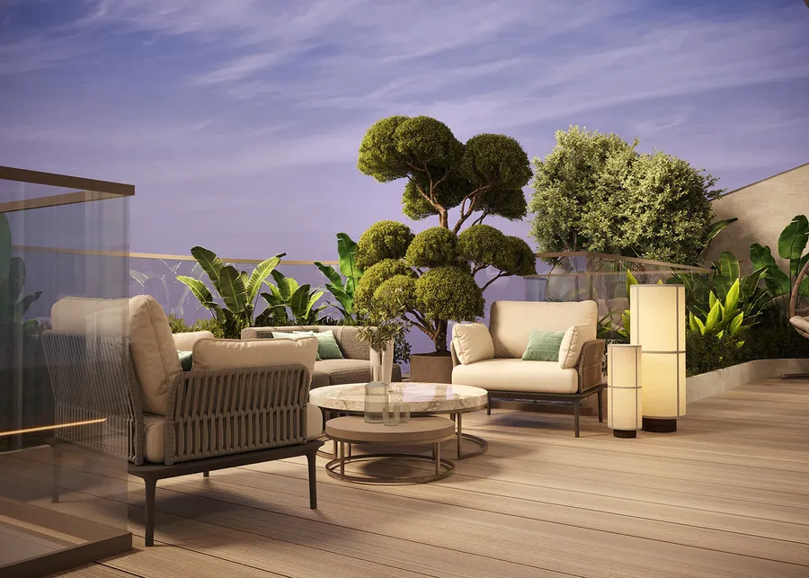 Lounge Area at Vedaire Residences.