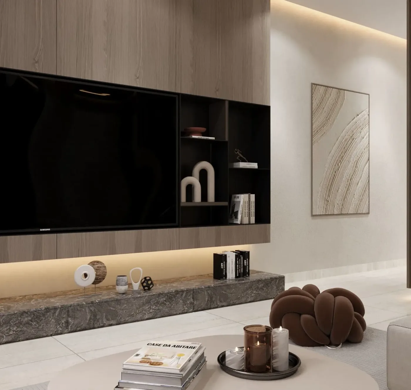 Interior render at Noore.