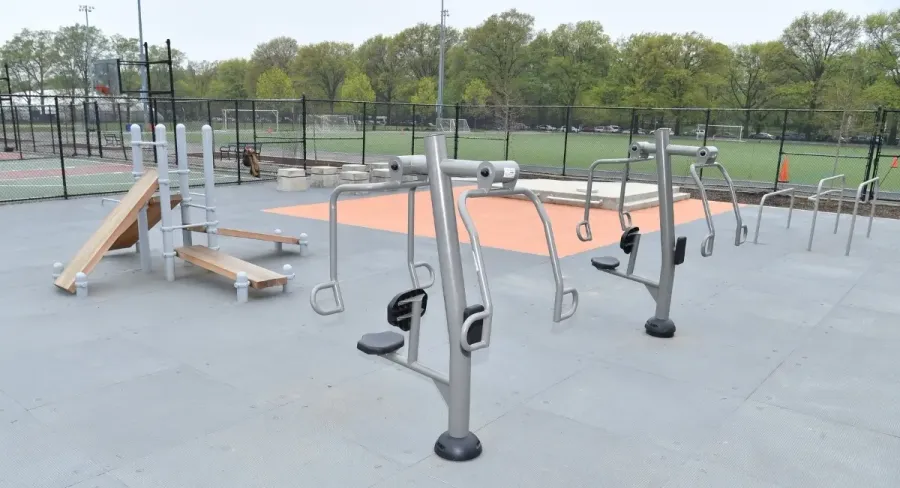 Outdoor Fitness Area at Enaya Residences.