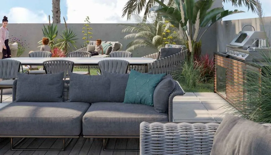 BBQ Area at Enaya Residences.