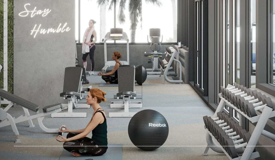 Gym at Enaya Residences.