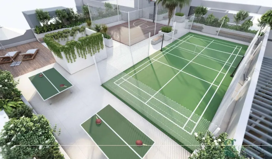 Badminton Court at Enaya Residences.