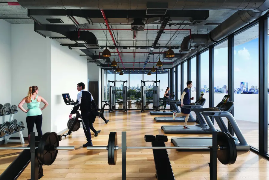 Gym at Azha Millennium Residences.