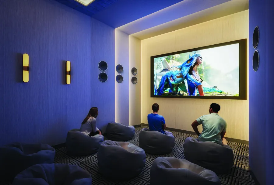 Cinema at Azha Millennium Residences.