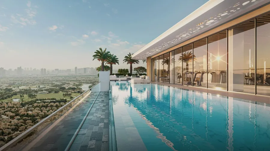 Infinity Pool at Woodland Terraces.