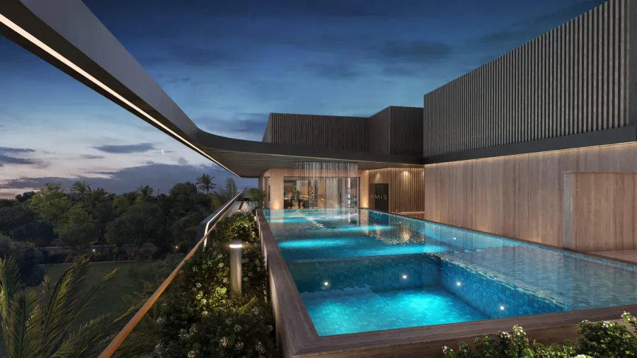 Infinity Pool at Derby Heights by AMIS.