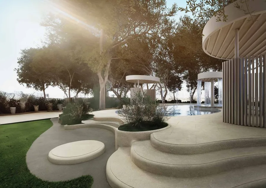 Zen Garden With Kids Pool at Sonate Residences.