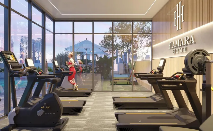 Fitness Centre at Almaara Residences.