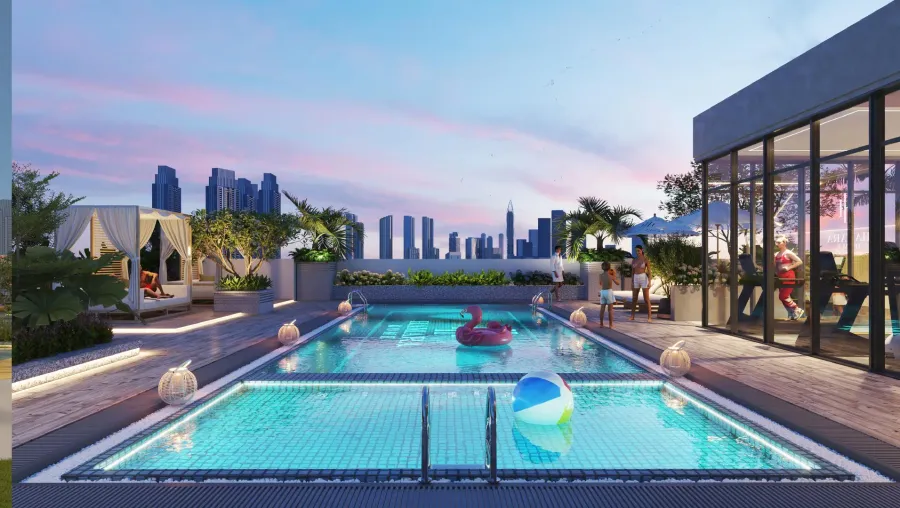 Swimming Pool and Kids Pool at Almaara Residences.