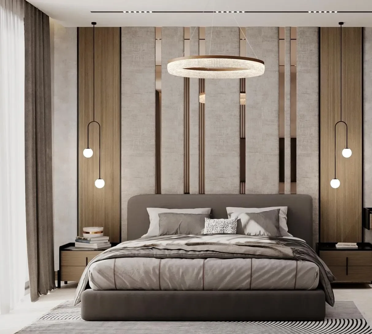 Interior render at Almaara Residences.