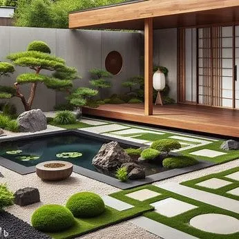Zen Garden at SquareX Residence.