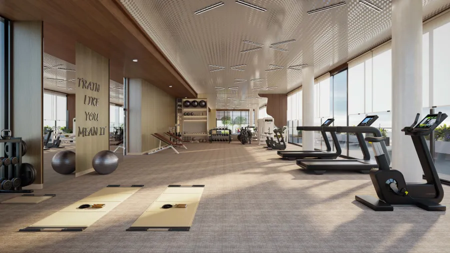 Fully Equipped Gym at Blossom 40.