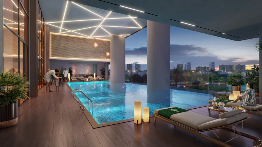 Temperature Controlled Infinity Pool at Blossom 40.