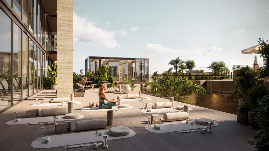 Outdoor Gym & Yoga at Marquis Horizon.