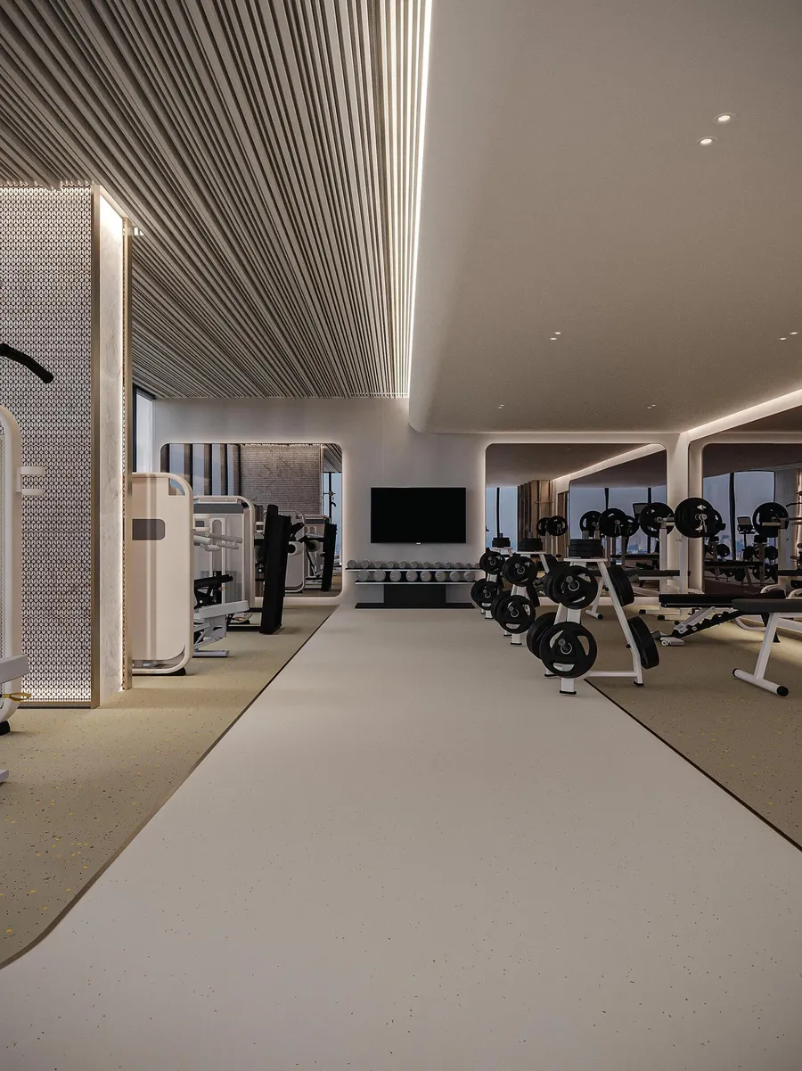 Indoor Gym at Floarea Oasis.