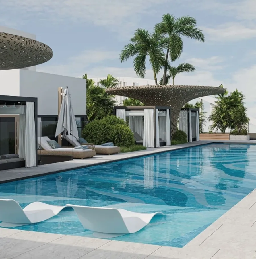Sky Pool at Floarea Oasis.