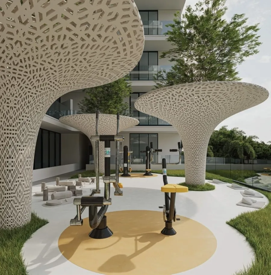 Outdoor Gym at Floarea Oasis.