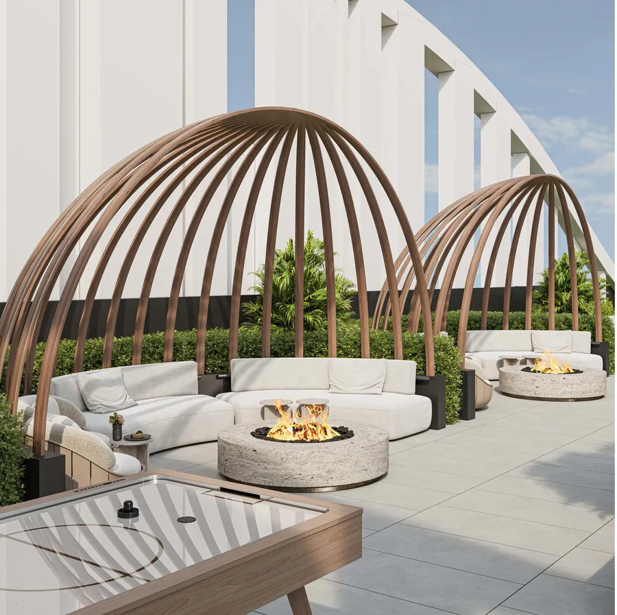 Barbeque Corner at Floarea Oasis.