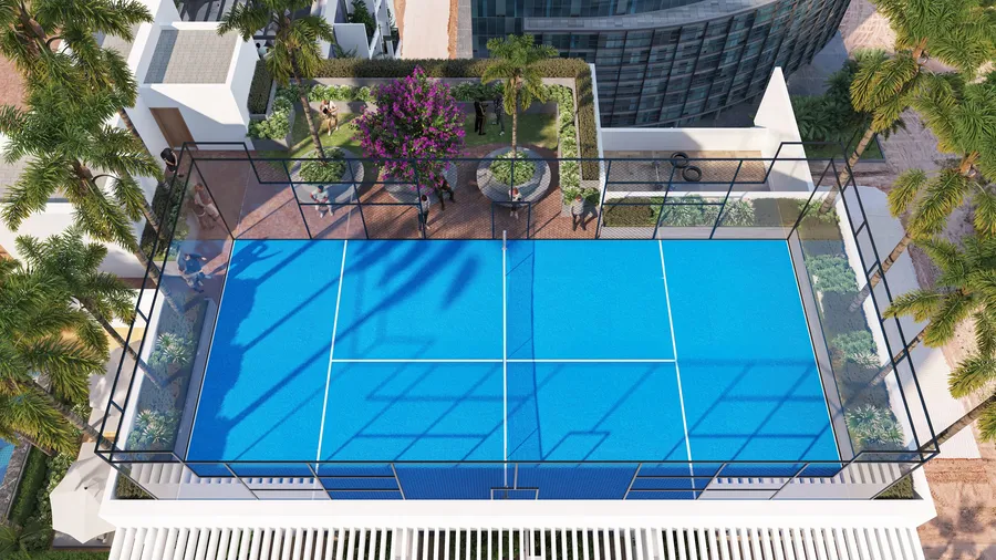 Rooftop Paddle Tennis Court at Gateway by Premier Choice.