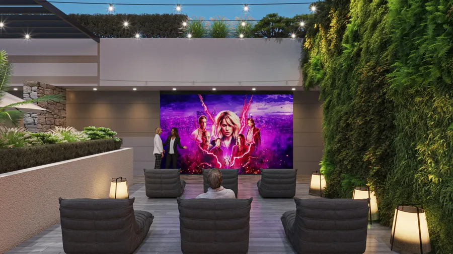 Rooftop Outdoor Cinema at Gateway by Premier Choice.