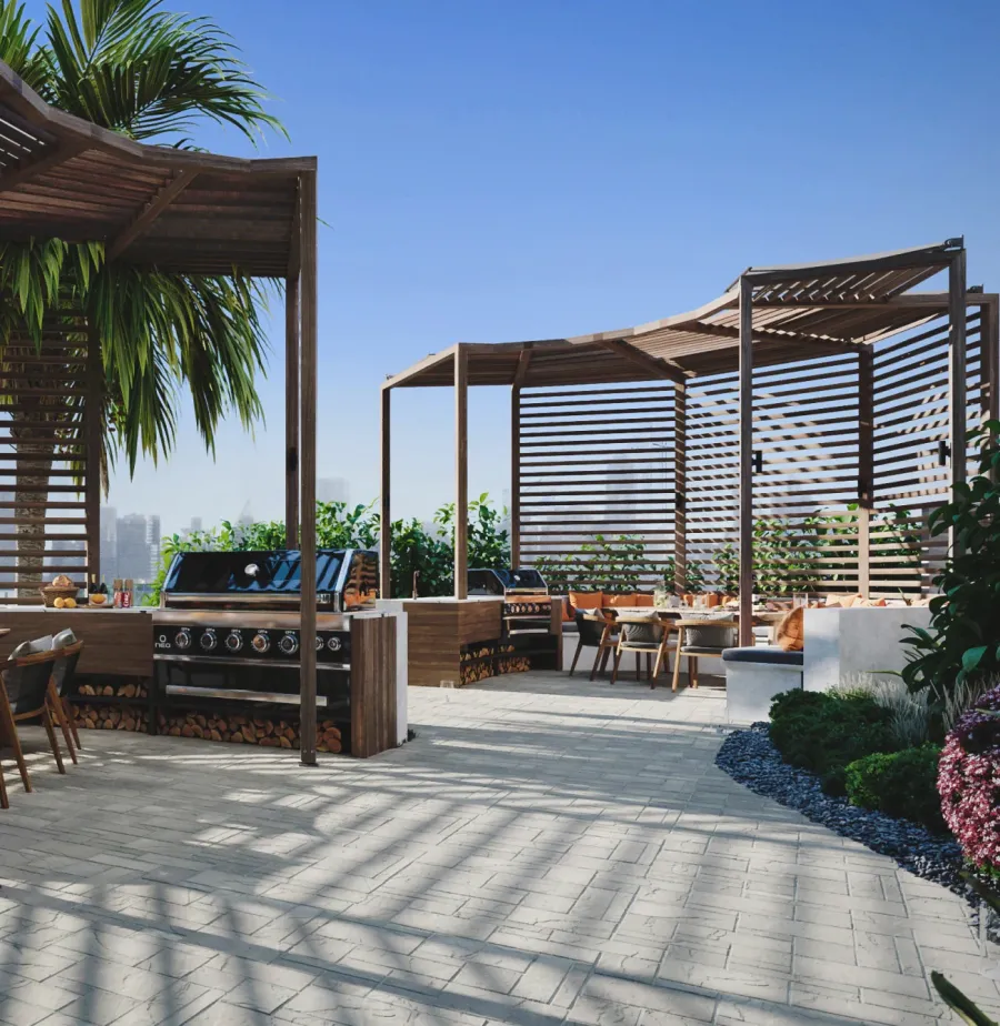 Two Private Barbecue Areas at The Orchard Place.