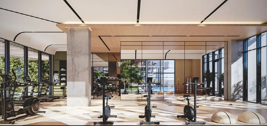 Spacious Gym at The Orchard Place.