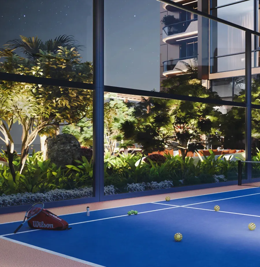 Paddle Tennis Court at The Orchard Place.