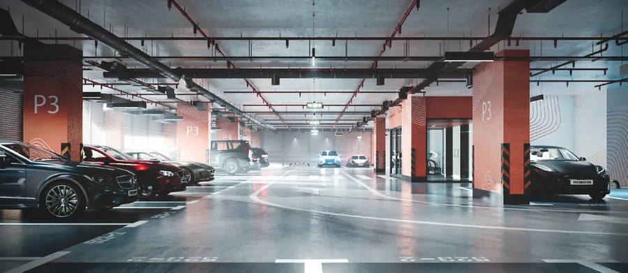 Parking Area at The Orchard Place.
