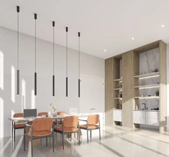Interior render at The Orchard Place.