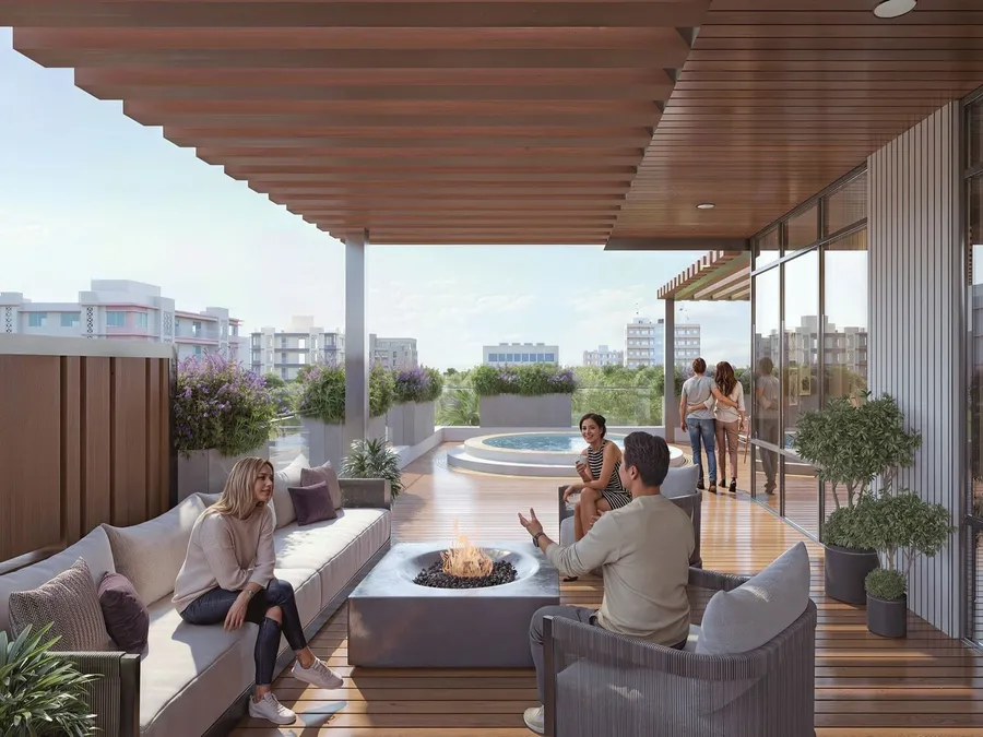 Outdoor Sitting at Manam Pearl.