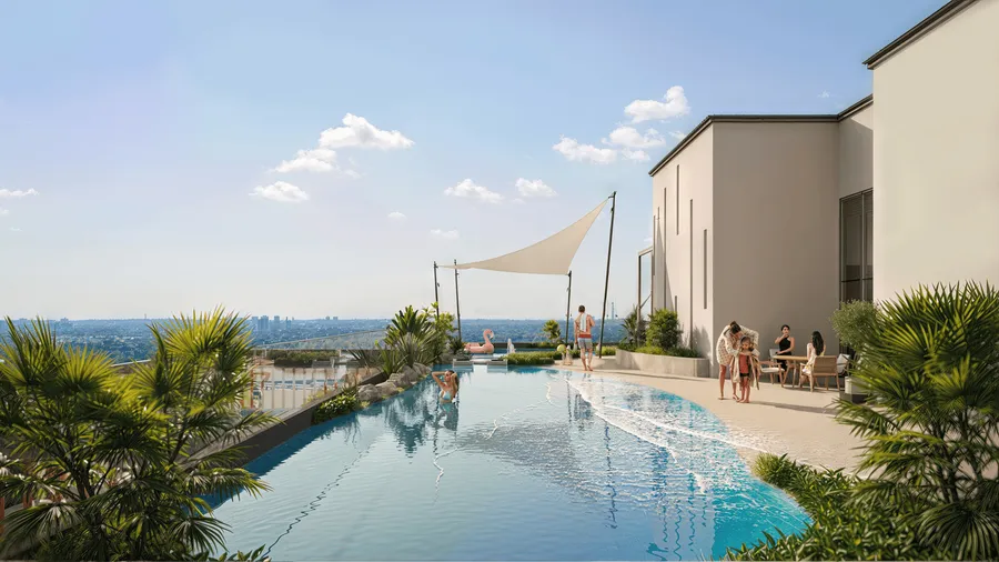Beach Entry Pool at Manam Pearl.