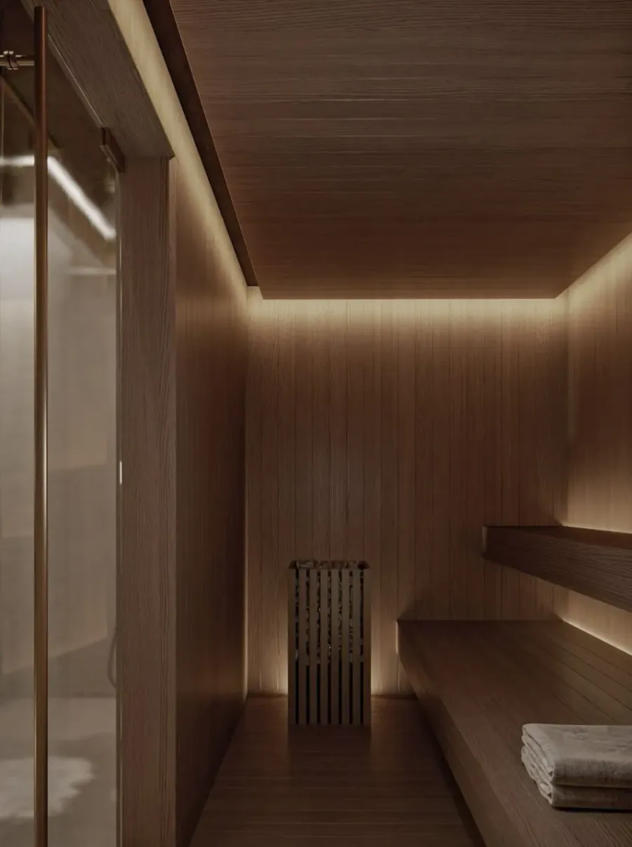 Sauna and Steam Room at J188.
