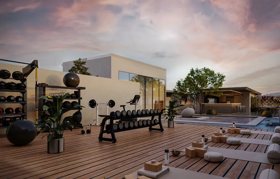 Gym at Norah Residence.