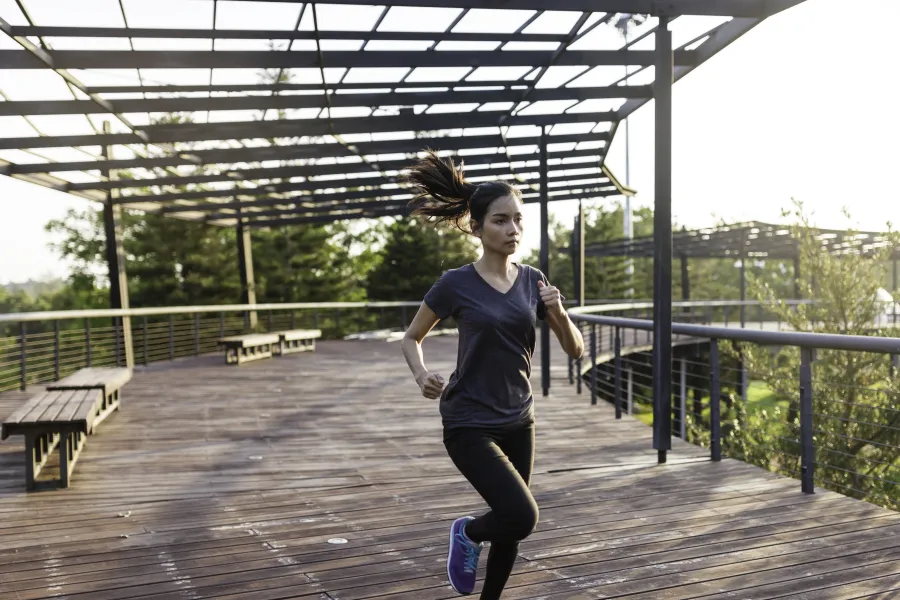 Rooftop Jogging Track at Veda by AUM Development.