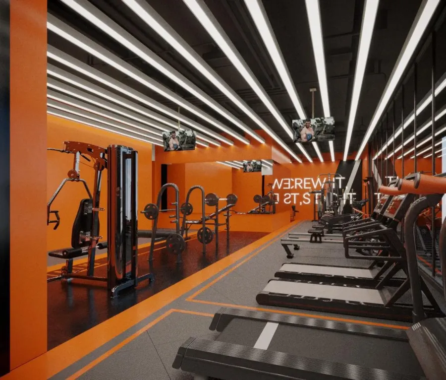 Gym at Views VII by Golden Woods.