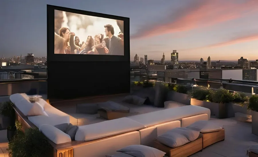 Outdoor Cinema at AG Aum.