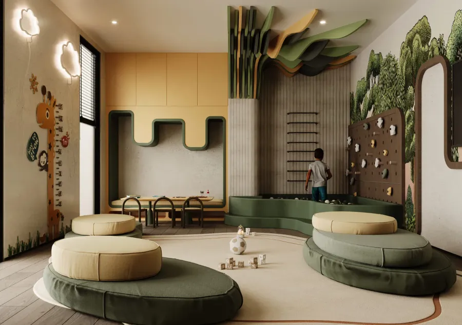 Indoor & Outdoor Kids' Play Areas at Nexara by 7th Key.