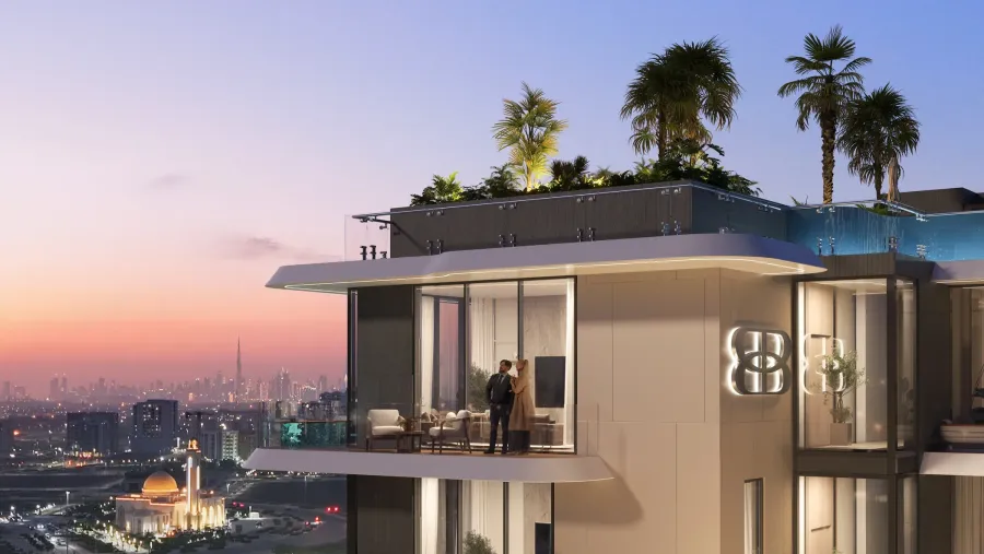 Community Viewing Deck at Bond Living.