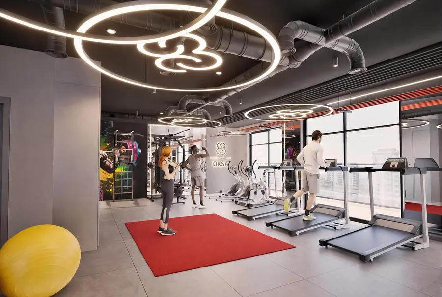 Gym at The Eighty Three.