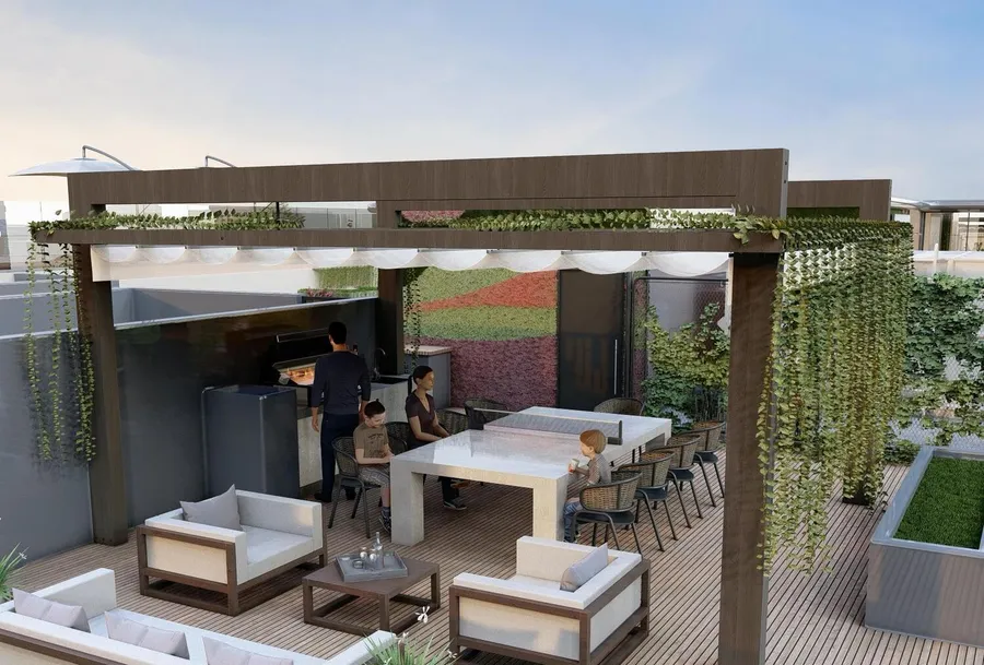 Outdoor Bbq Area at The Eighty Three.