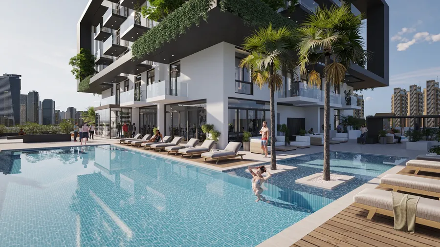 Infinity Pool at Treppan Tower.