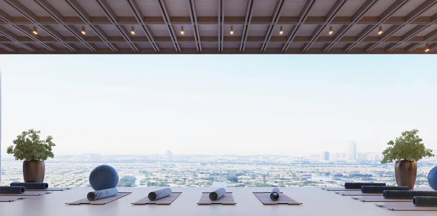 Open Yoga Area at Treppan Tower.