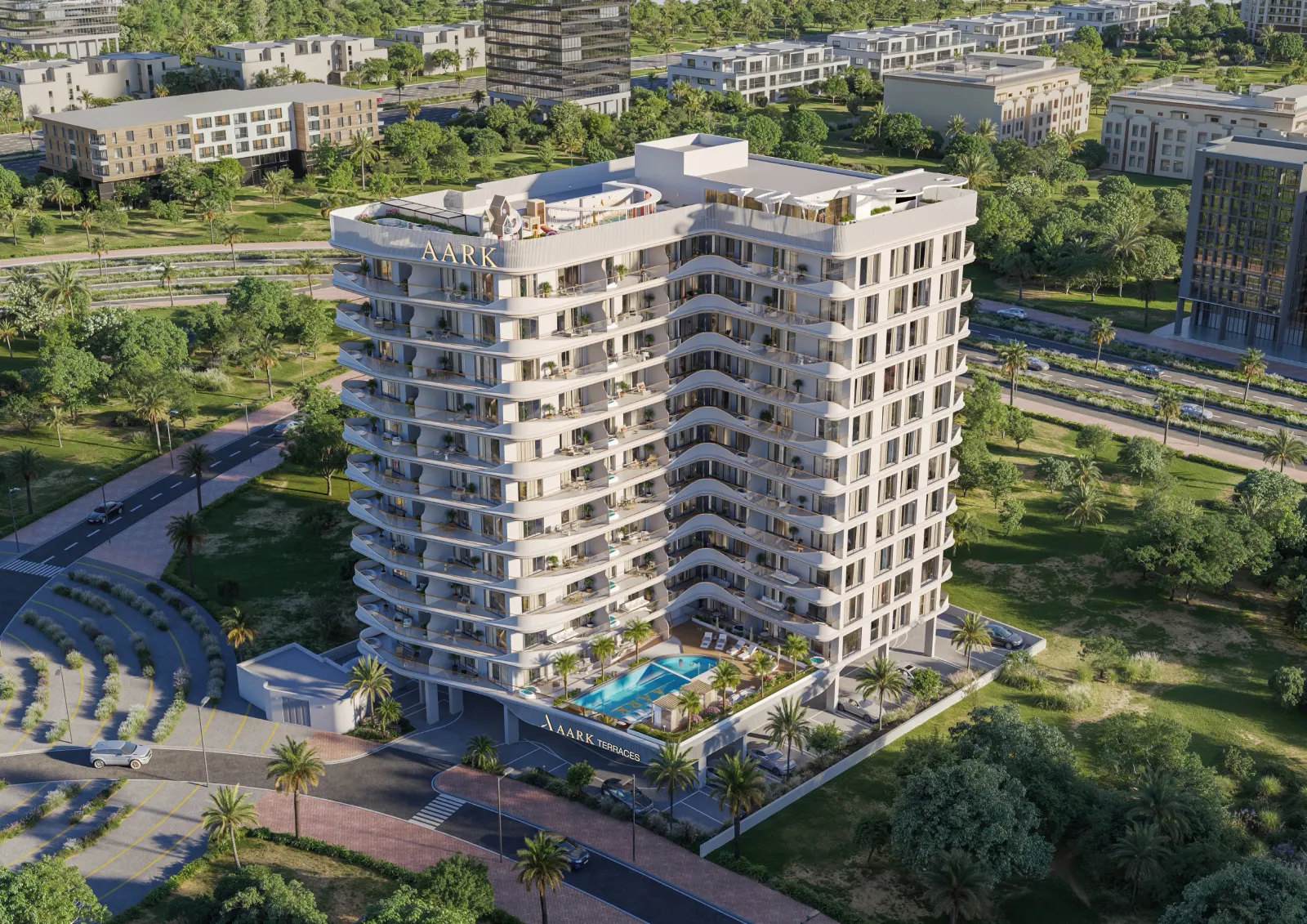 Aark Terraces, Dubai Land Residence Complex (DLRC) · render 1