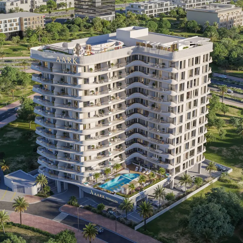 Aark Terraces, Dubai Land Residence Complex (DLRC) · render 3