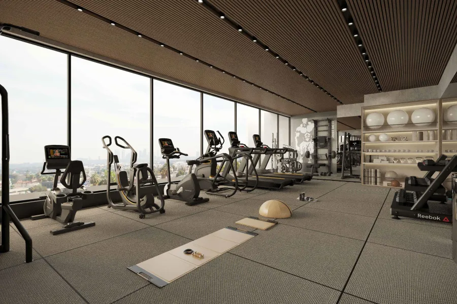 Gymnasium at Azra Residence.