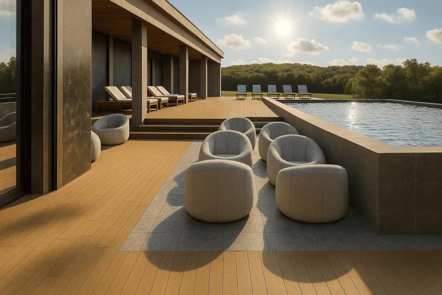 Lounge Deck at Greenfield Living.