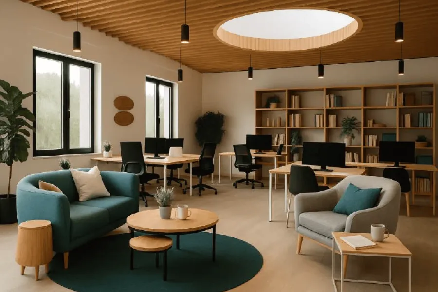 Co-working Space at Greenfield Living.